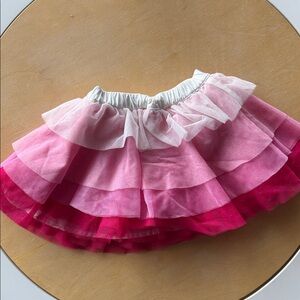 Kate spade Pink and White baby Layered Tulle Skirt